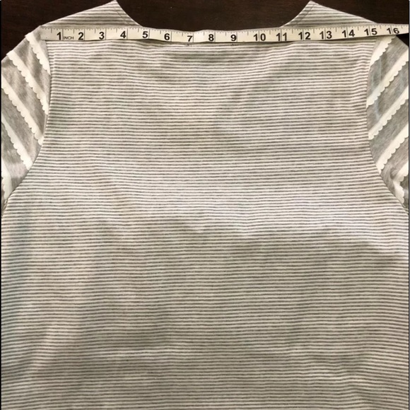 Doe & Rae Womens Scallop Knit Striped Dress - Picture 11 of 14